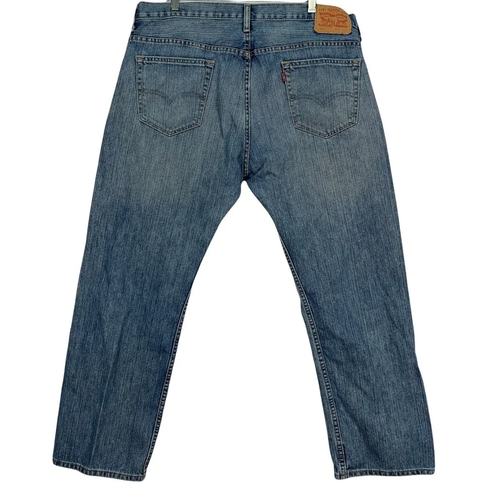 Levi's 569 Baggy Straight Blue Jean's 90s Y2K Mid Vintage Wash‎ 36x30 Well Loved
